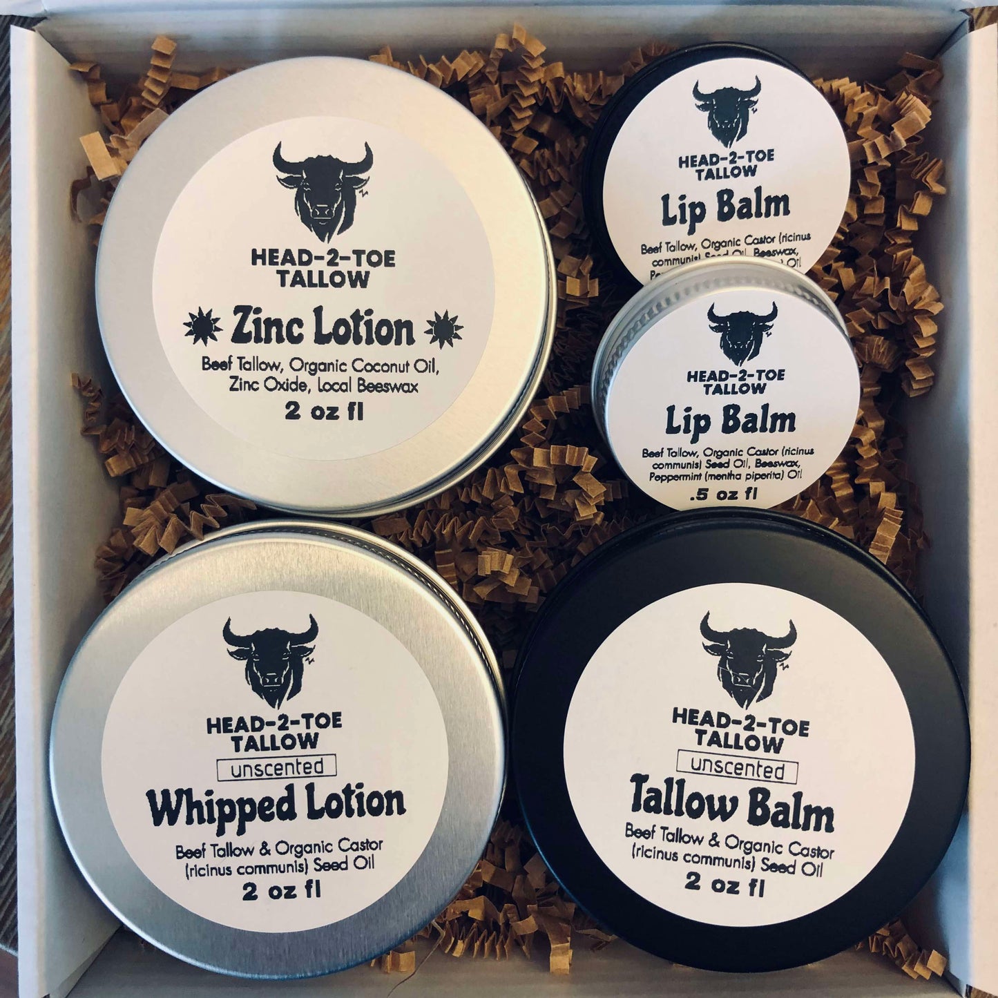 Tallow Skincare Gift Pack with Zinc Lotion